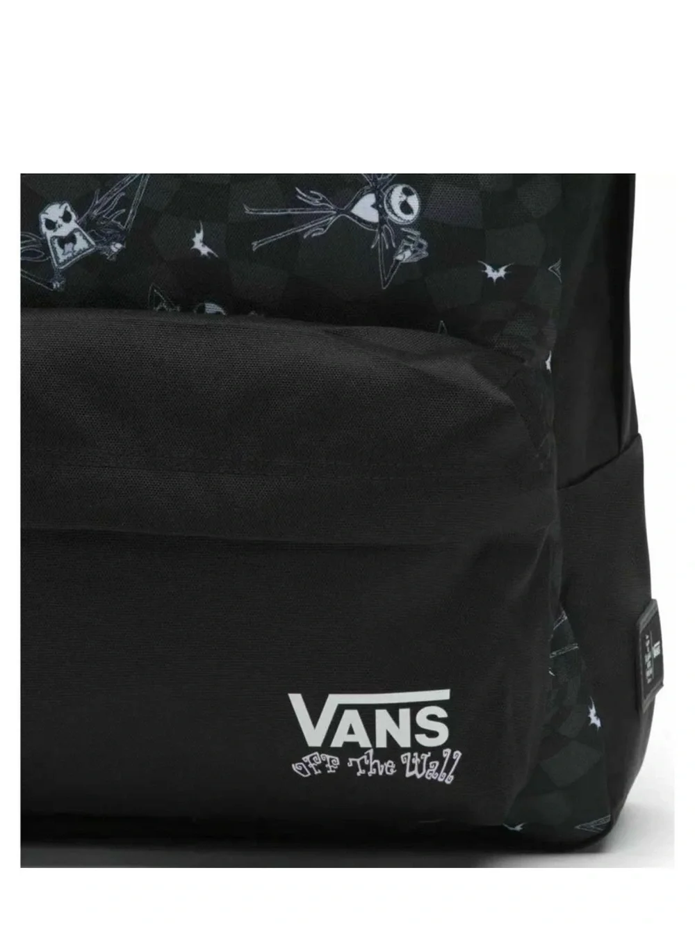 Vans Black Graphic Checkerboard Backpack - New